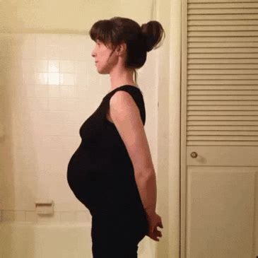 Pregnant belly expansion gif - 